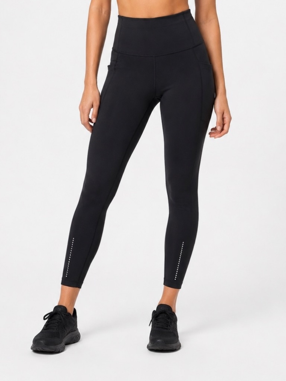 Lululemon Black Swift Speed High-Rise Leggings Side Pockets Sz 8 Yoga
